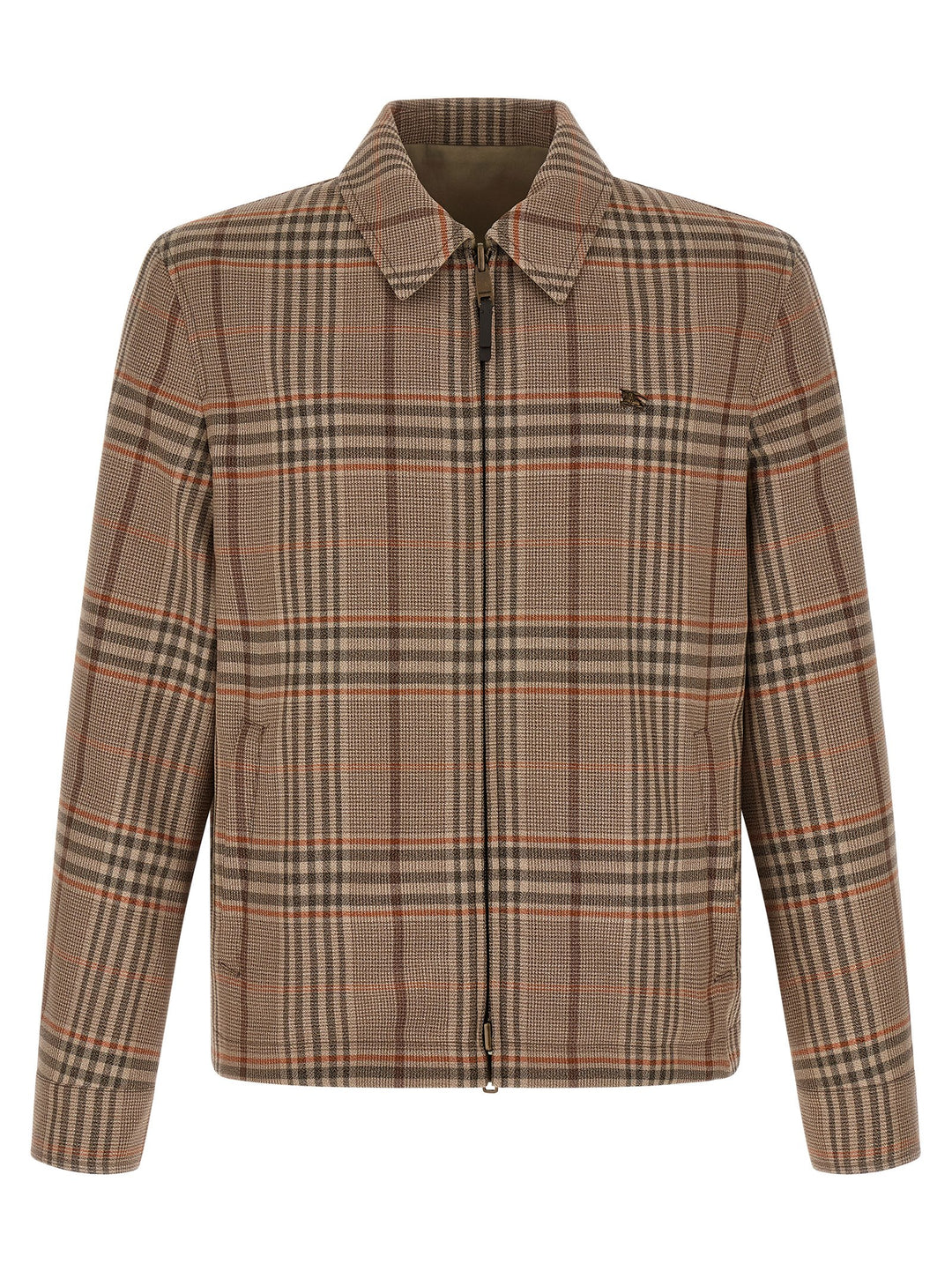 Burberry Beige Wool Full-Length Jacket