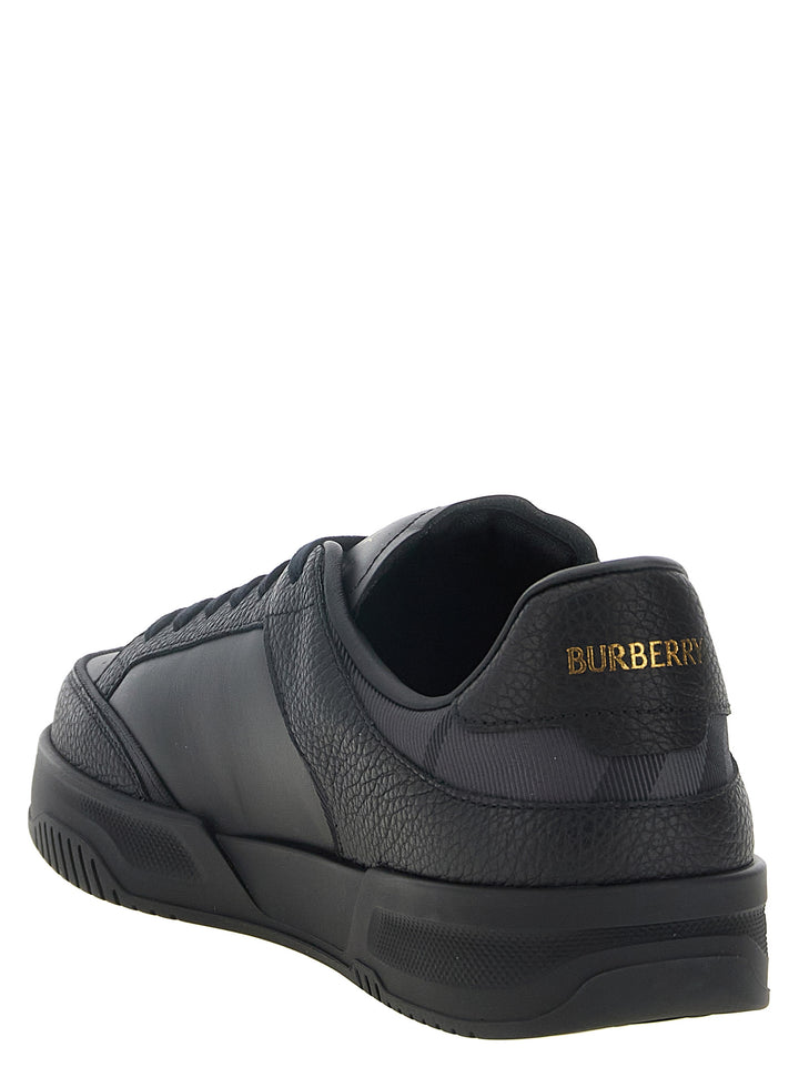 Burberry Black Leather Chunky Sneakers