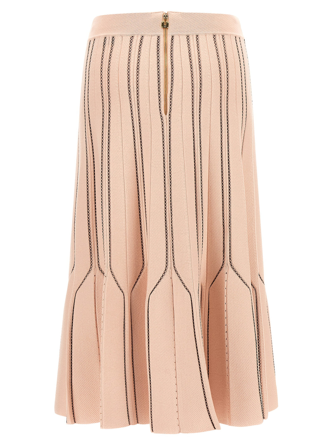 Elisabetta Franchi Multicolor Viscose Midi Skirt