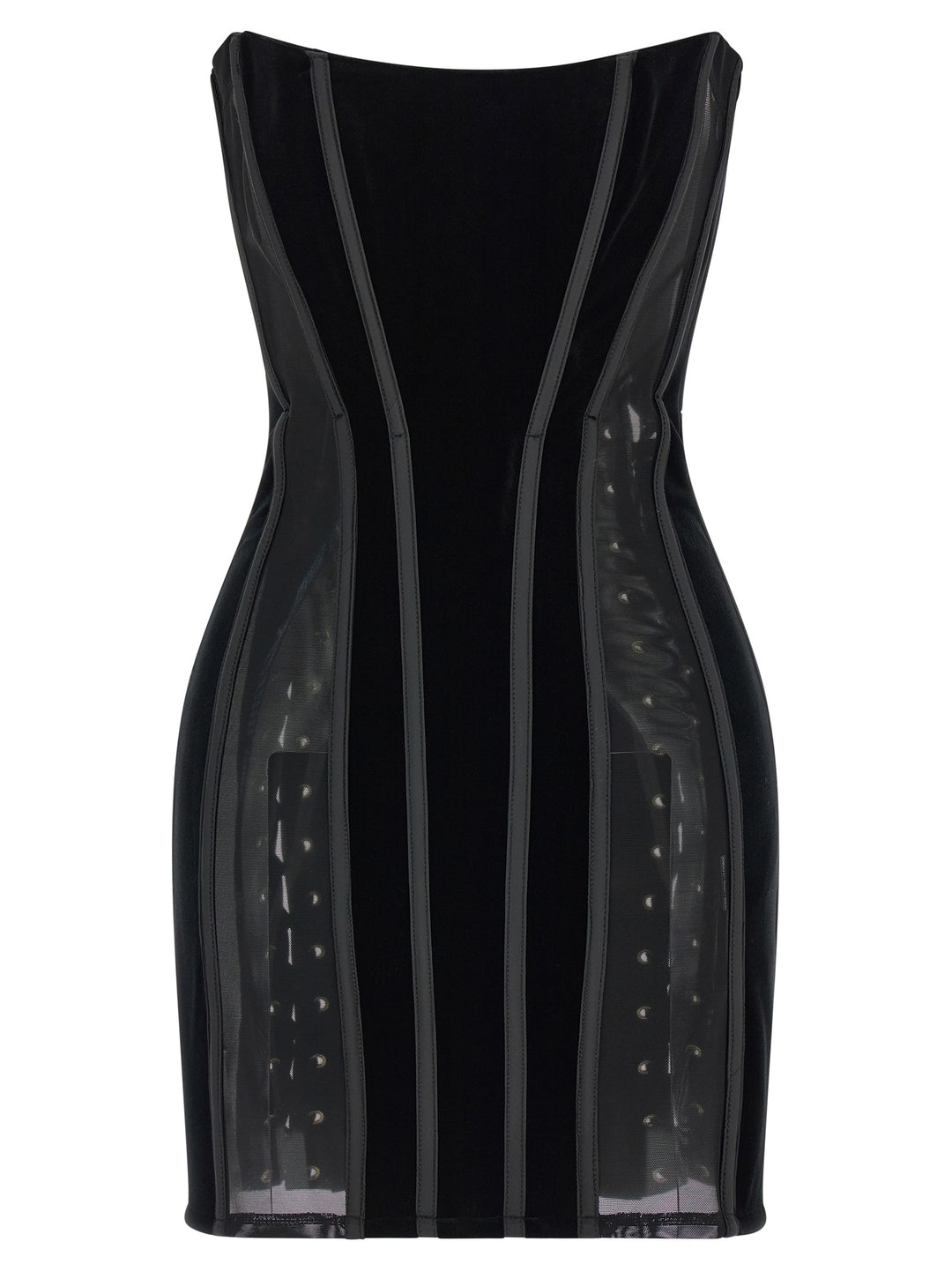 Elisabetta Franchi Black Polyester Short Dress