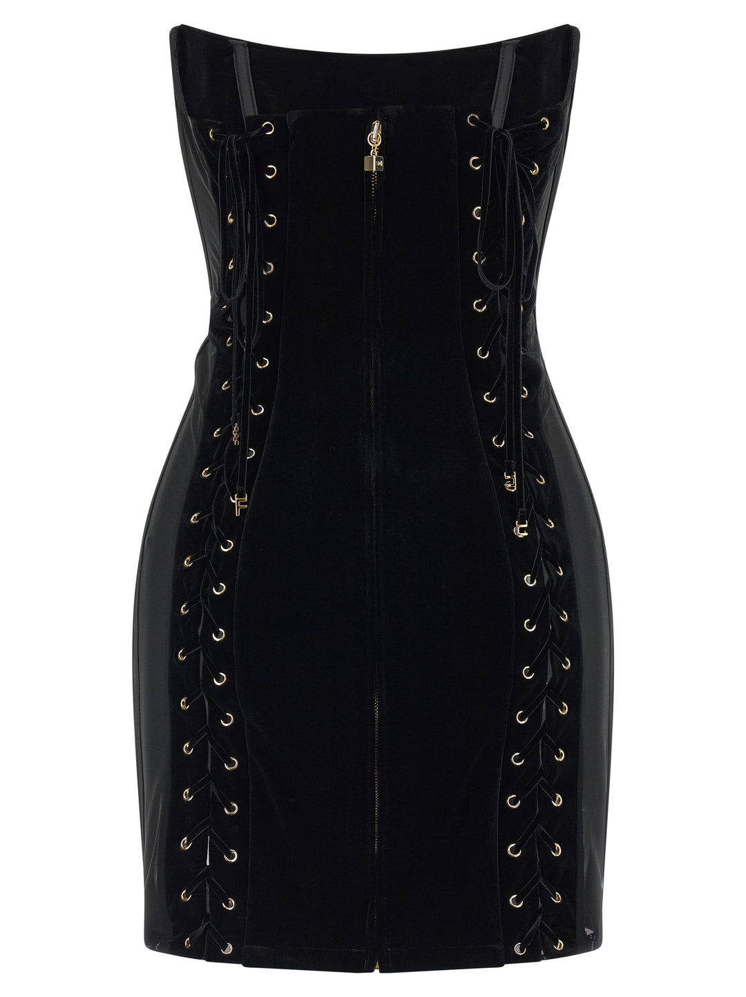 Elisabetta Franchi Black Polyester Short Dress
