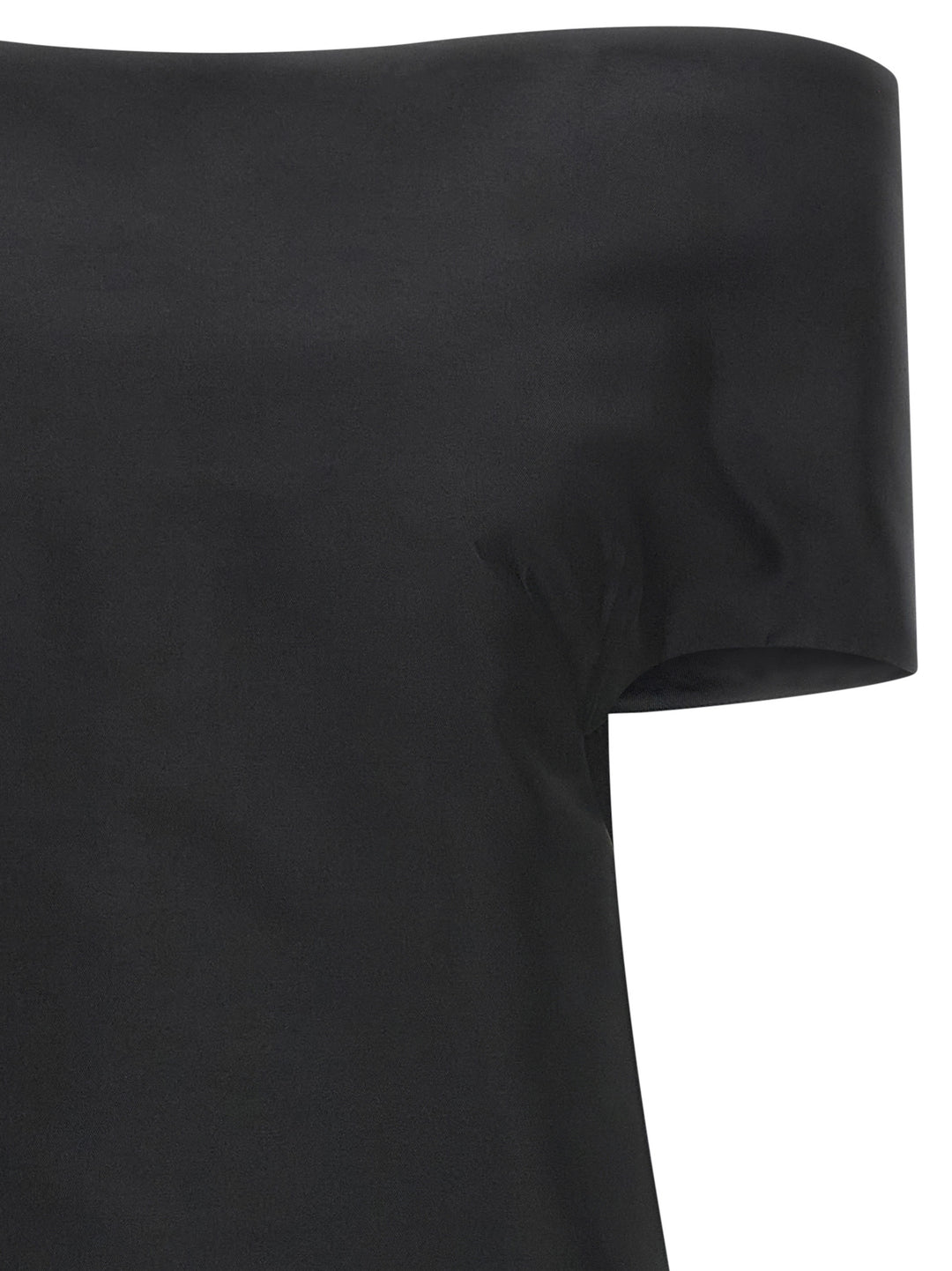 Jil Sander Black Silk Midi Dress