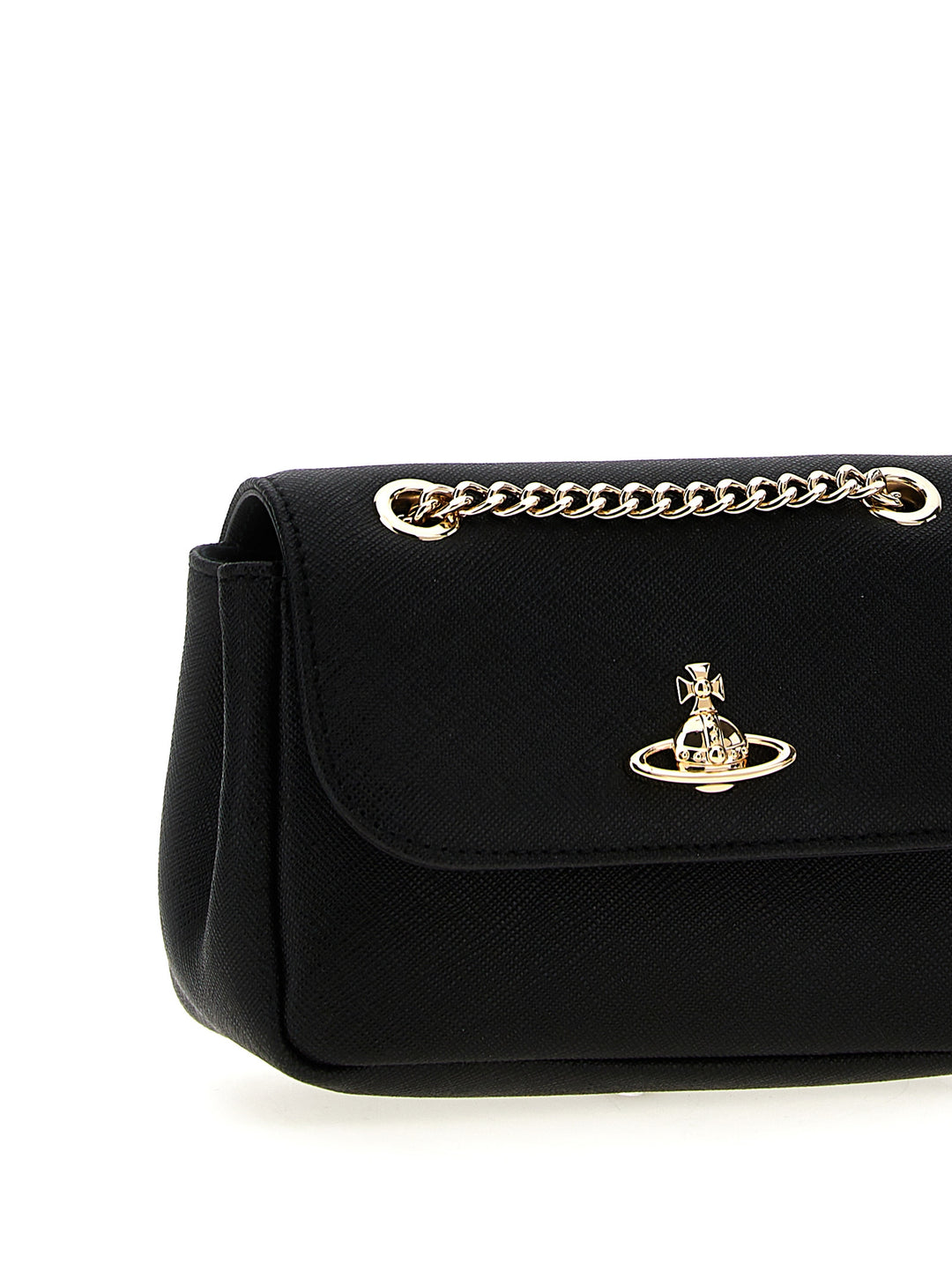 Vivienne Westwood Black Cowhide Shoulder Bag