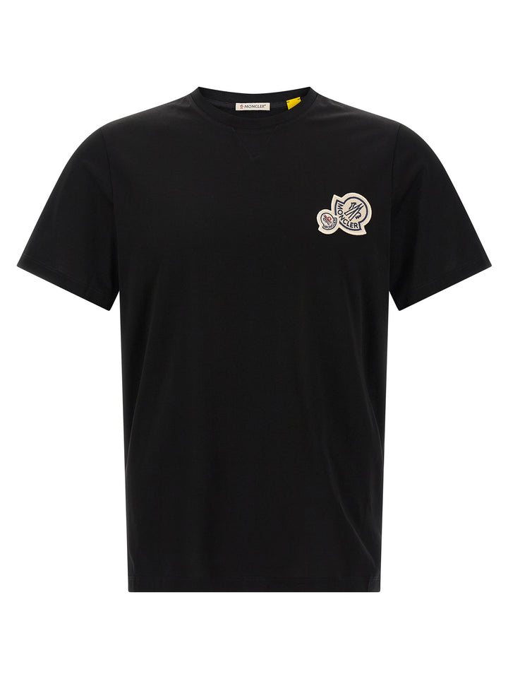 Moncler Black Cotton T-Shirt