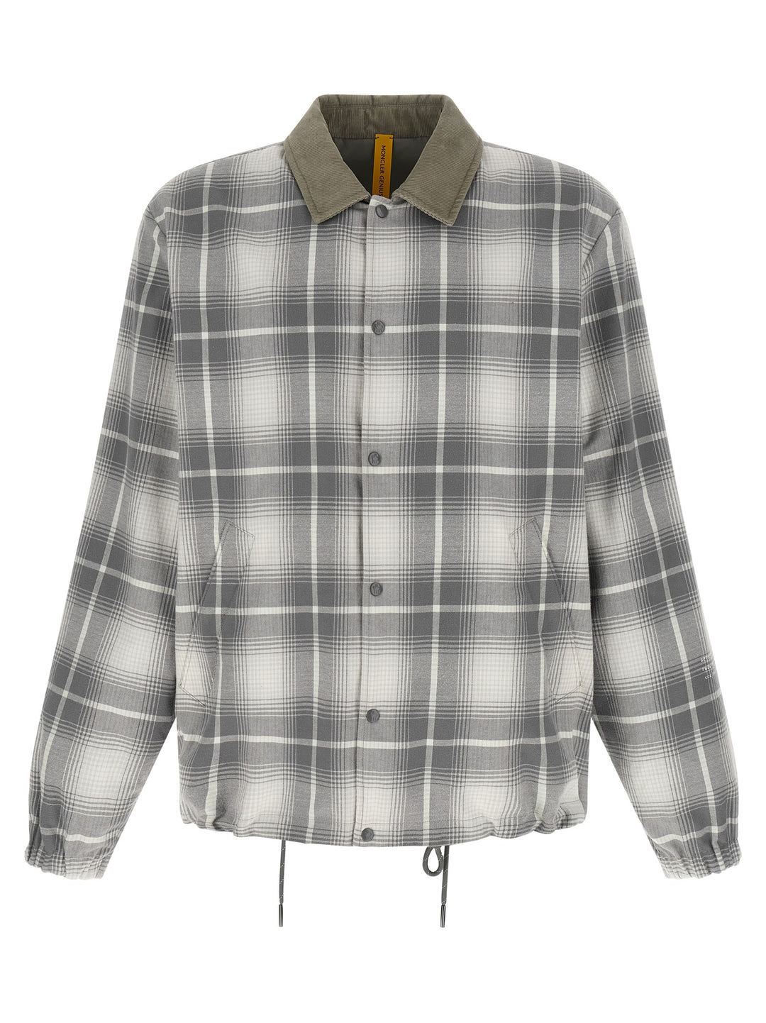 MONCLER GENIUS Gray Cotton Full-Length Jacket