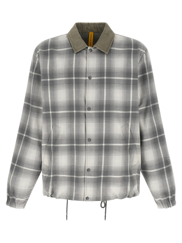 MONCLER GENIUS Gray Cotton Full-Length Jacket