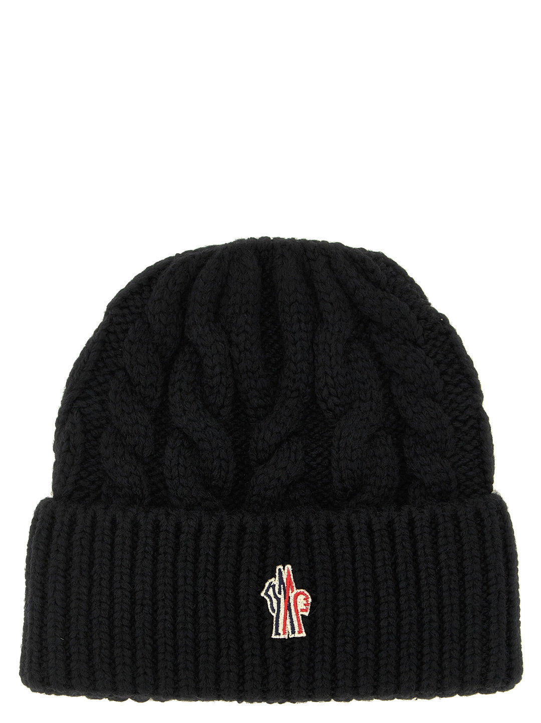 Moncler Grenoble Black Virgin Wool Beanie