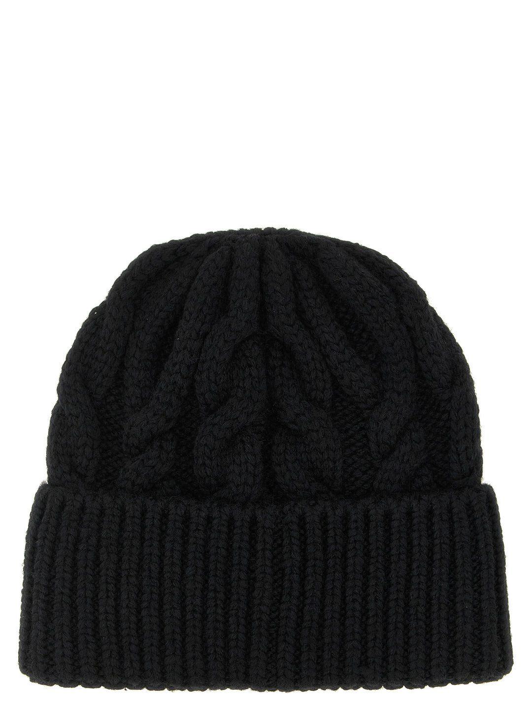 Moncler Grenoble Black Virgin Wool Beanie