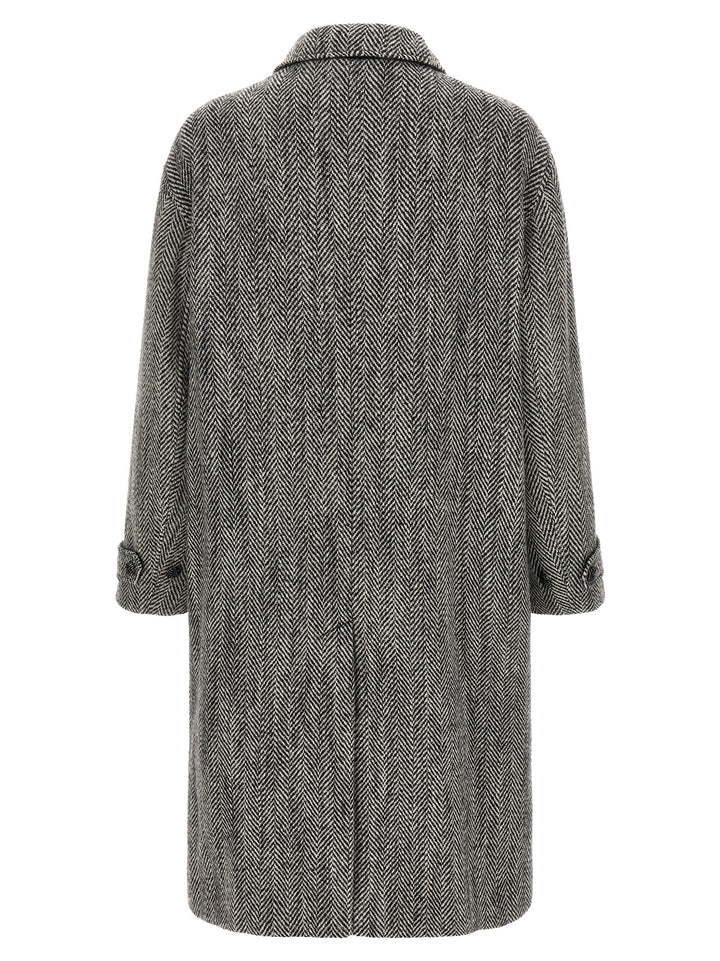 Dolce & Gabbana Multicolor Virgin Wool Coat