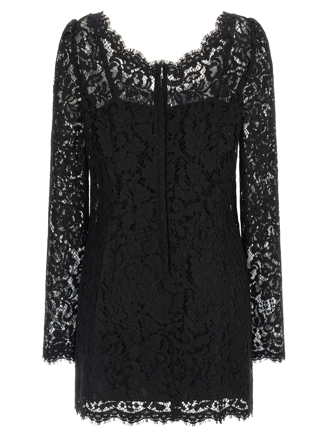 Dolce & Gabbana Black Cotton Short Dress
