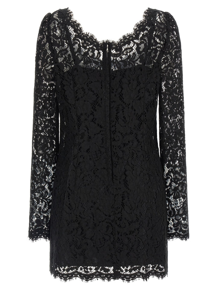 Dolce & Gabbana Black Cotton Short Dress