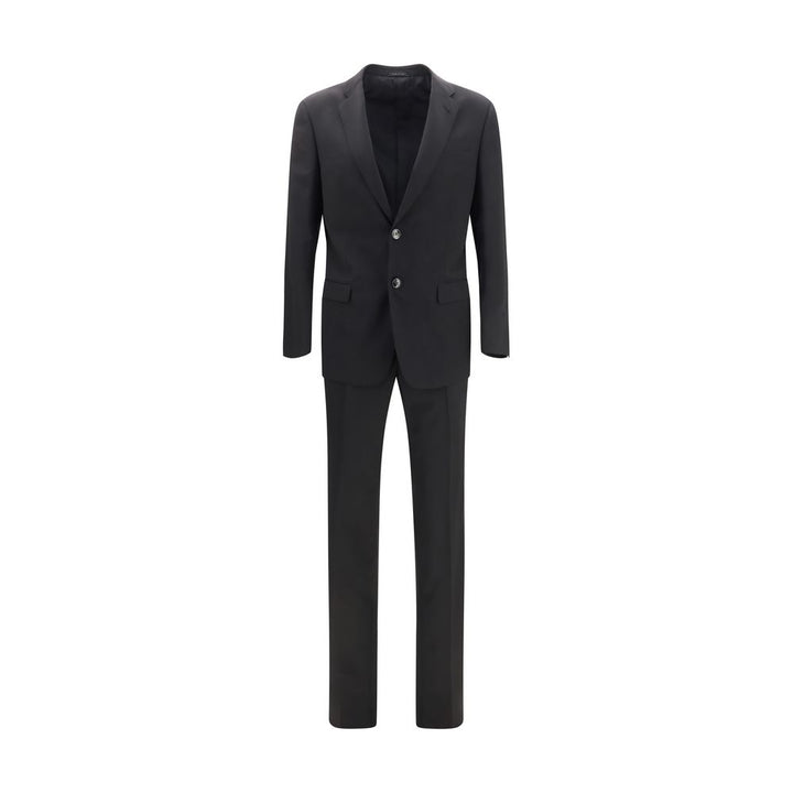 Giorgio Armani Black Wool Oves Aries Two-Piece Suit