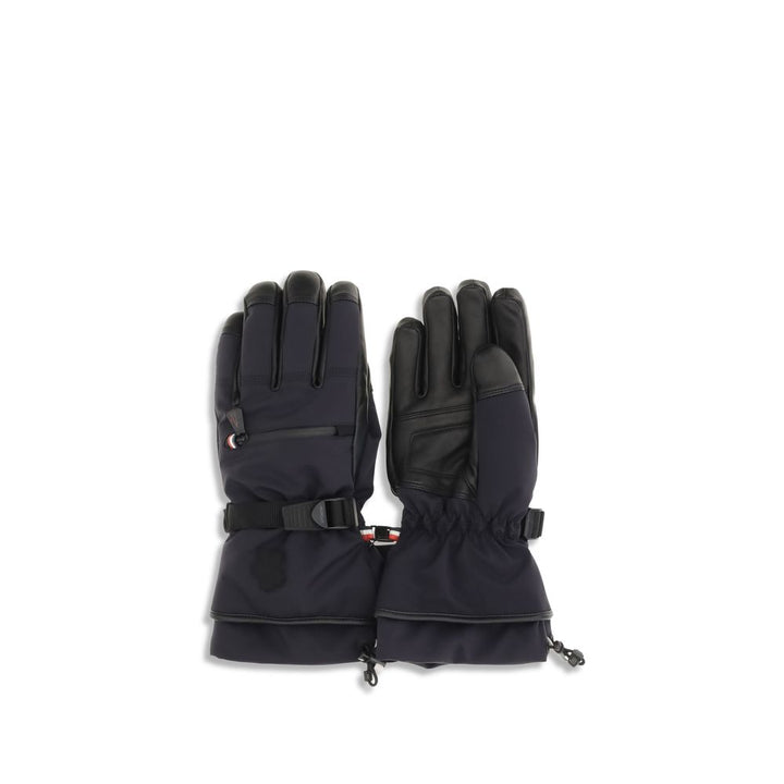 Moncler Grenoble Blue Nylon Gloves