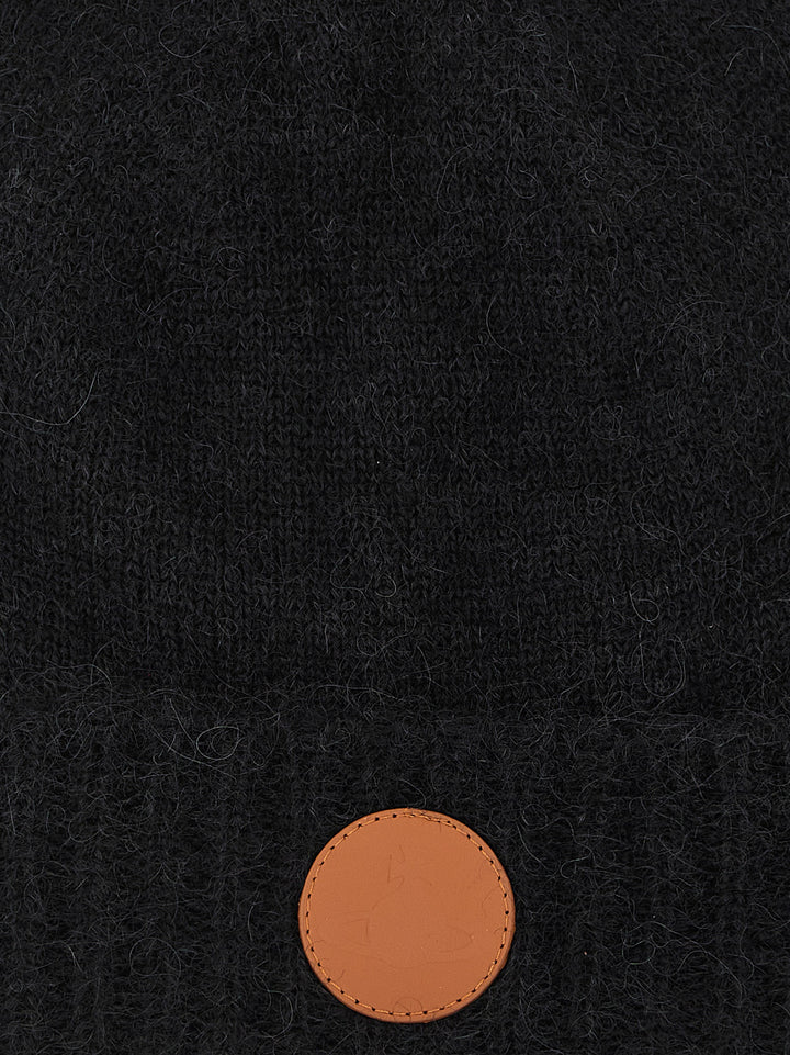 Vivienne Westwood Black Wool Beanie