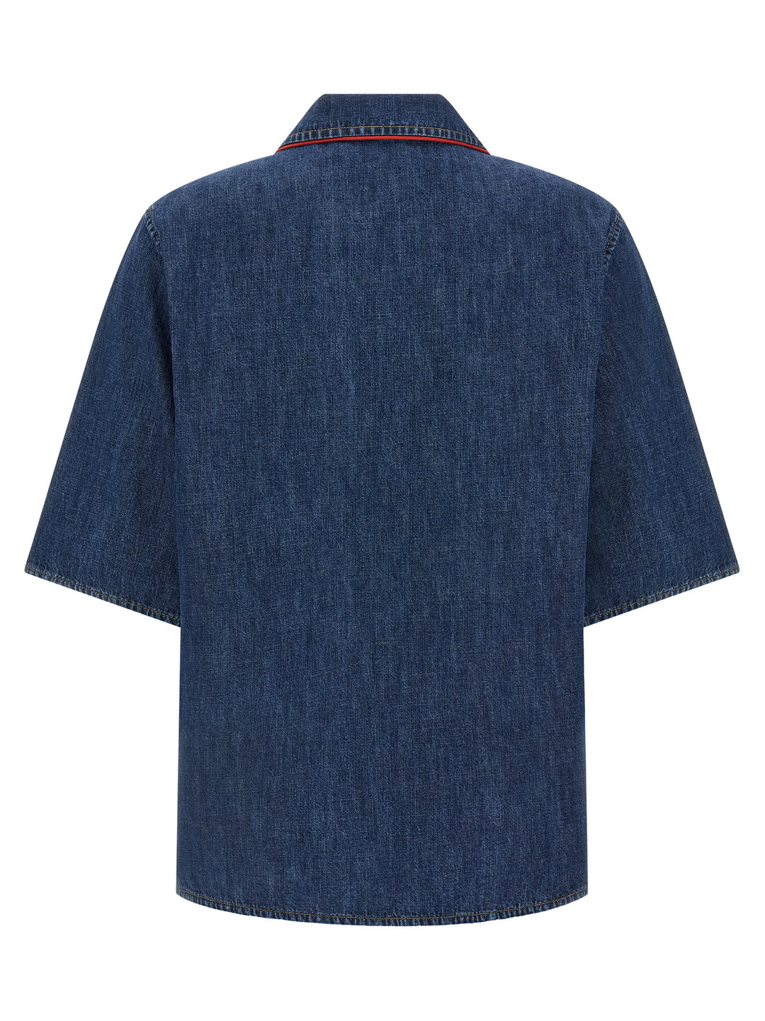 Valentino Garavani Blue Cotton Blouse