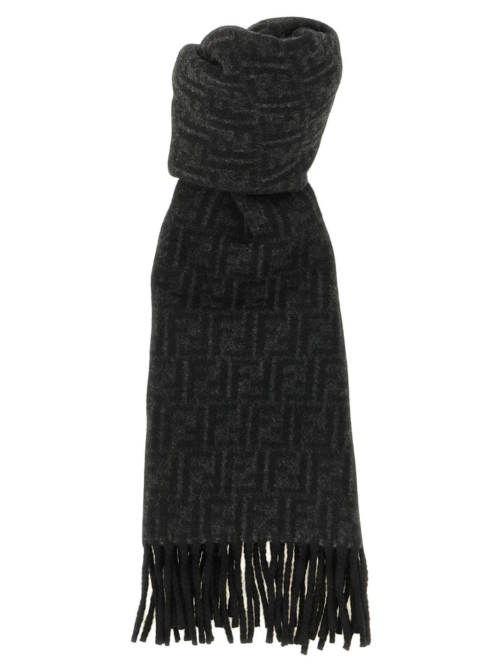 Fendi Black Wool Foulard