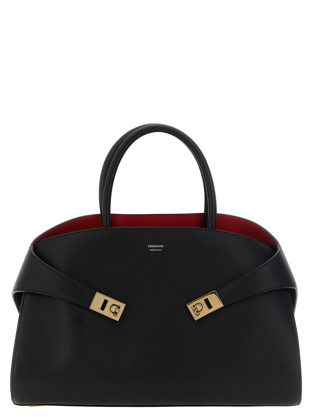 Ferragamo Black Calfskin Handbag