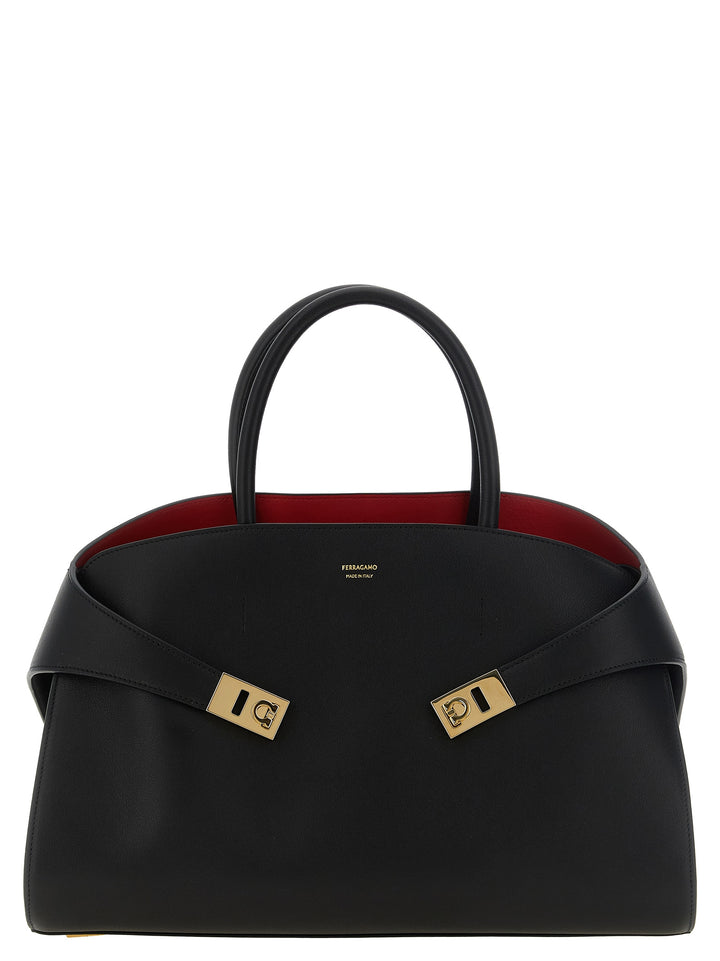 Ferragamo Black Calfskin Handbag