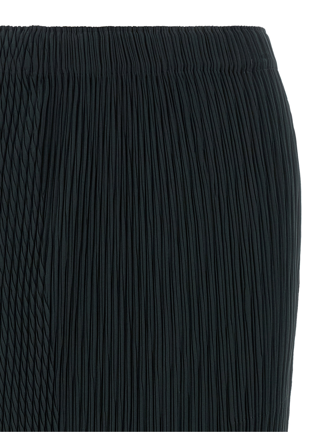 Issey Miyake Blue Polyester Midi Skirt