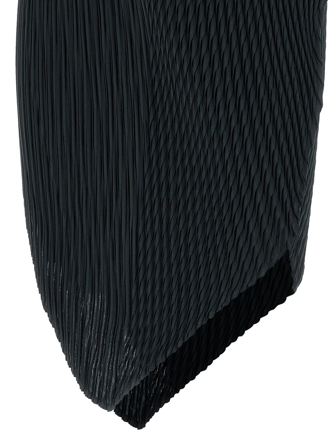 Issey Miyake Blue Polyester Midi Skirt