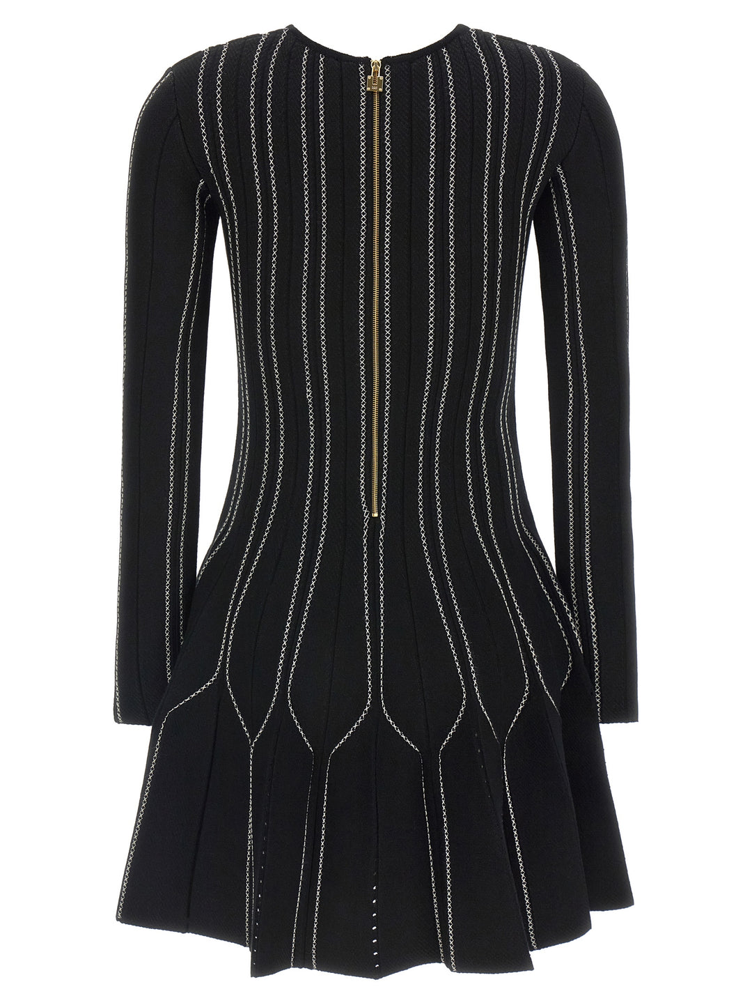 Elisabetta Franchi Black Viscose Short Dress