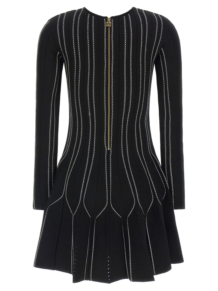Elisabetta Franchi Black Viscose Short Dress