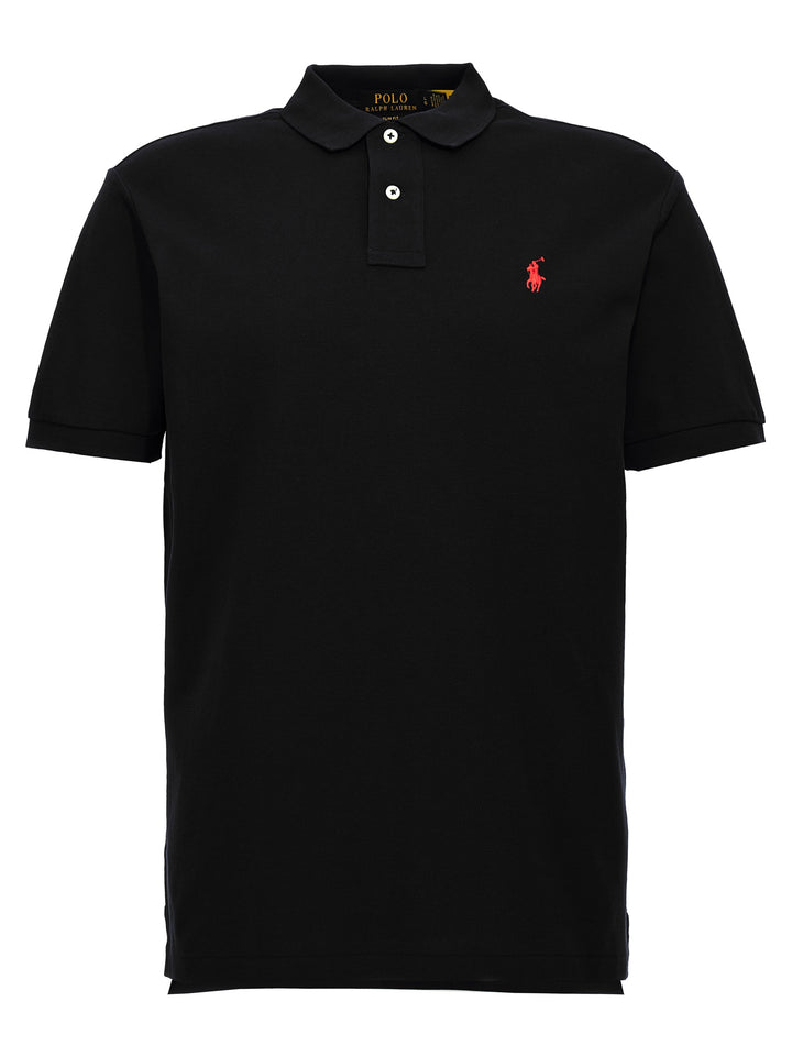 Polo Ralph Lauren Black Cotton Polo Shirt