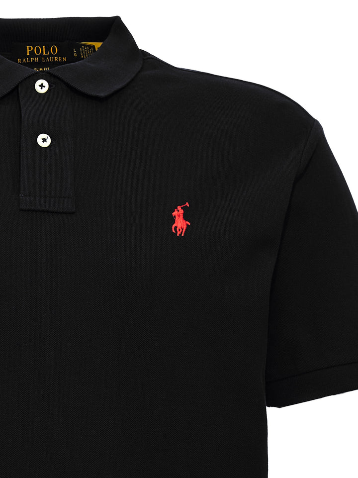 Polo Ralph Lauren Black Cotton Polo Shirt