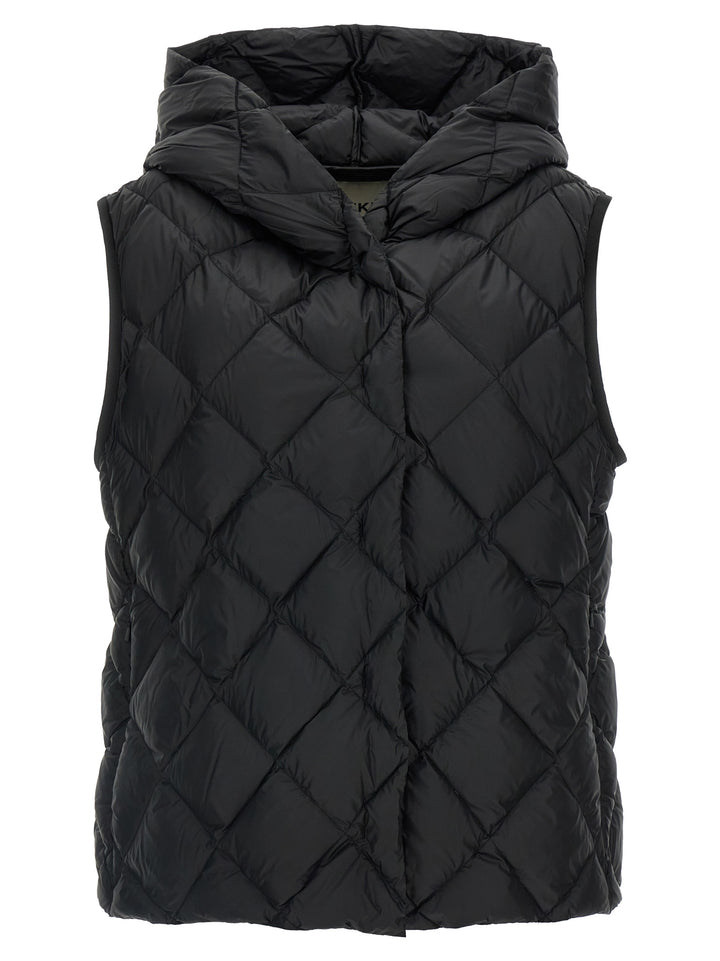 Max Mara Black Polyester Sleeveless Jacket
