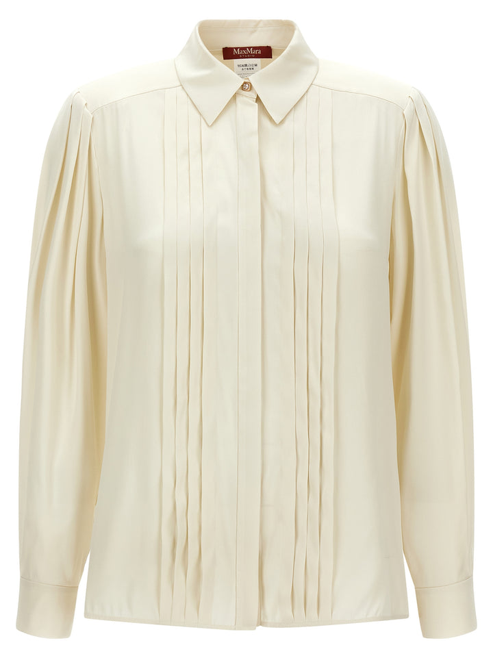 Max Mara White Silk Blouse