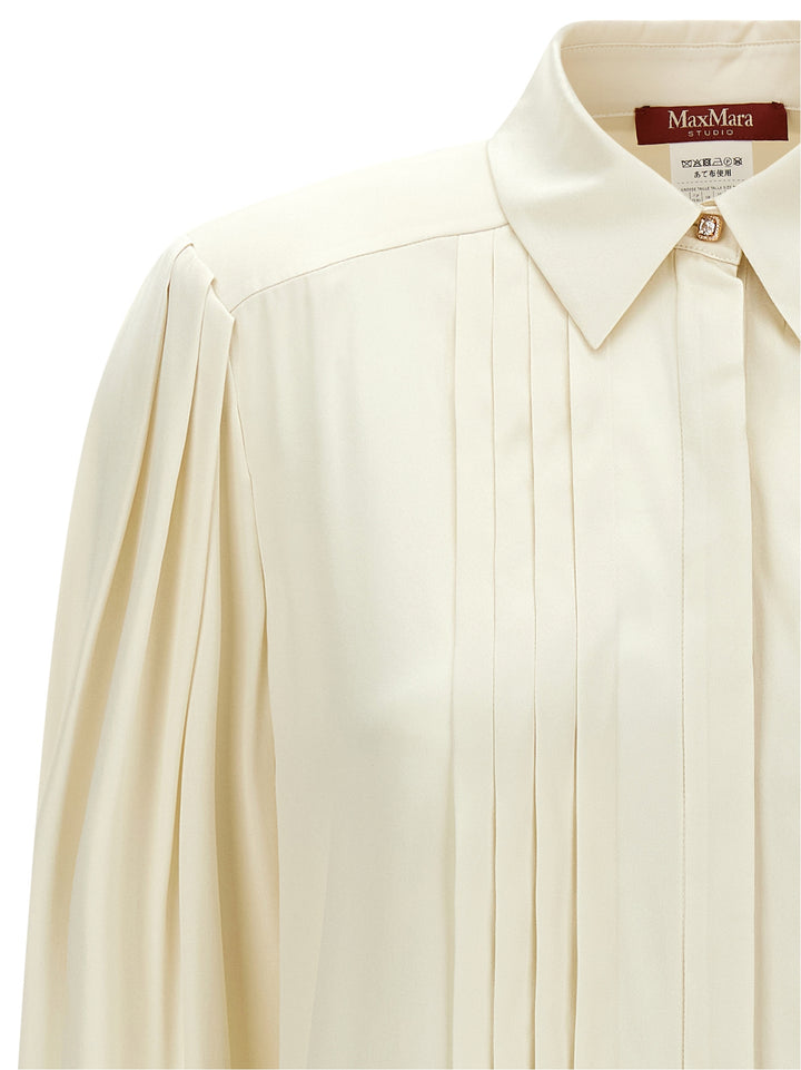 Max Mara White Silk Blouse