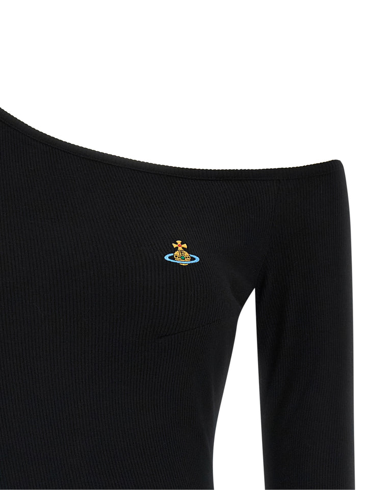 Vivienne Westwood Black Viscose Long Sleeve T-Shirt