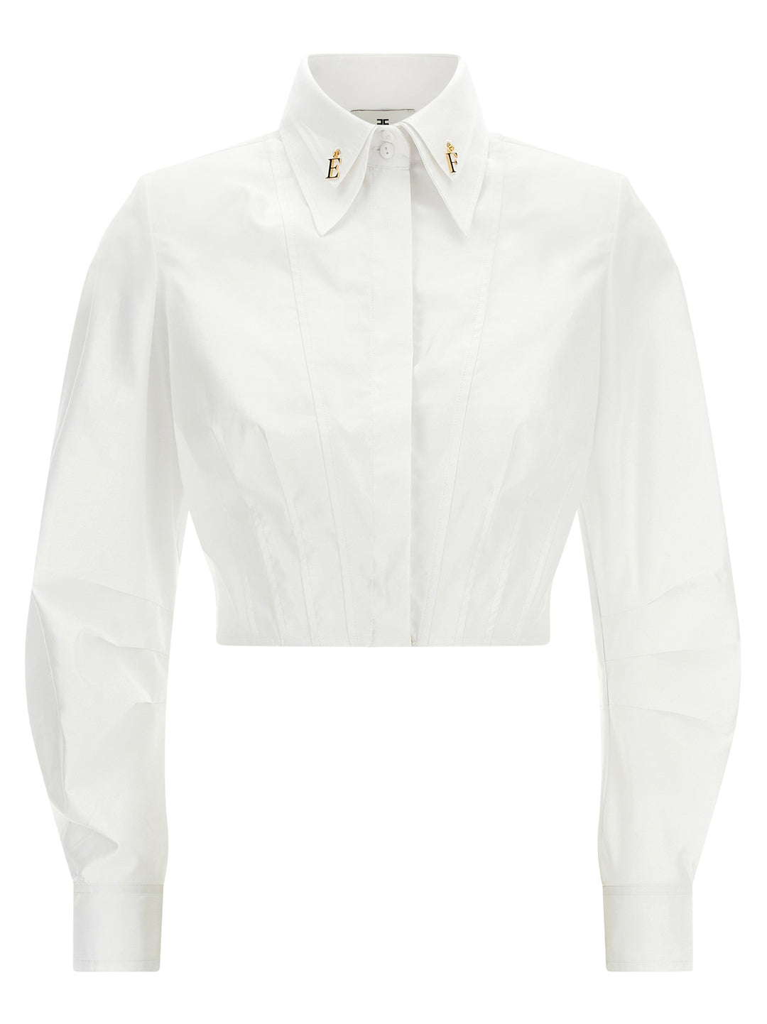 Elisabetta Franchi White Cotton Blouse