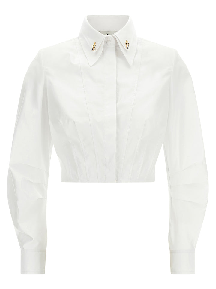 Elisabetta Franchi White Cotton Blouse