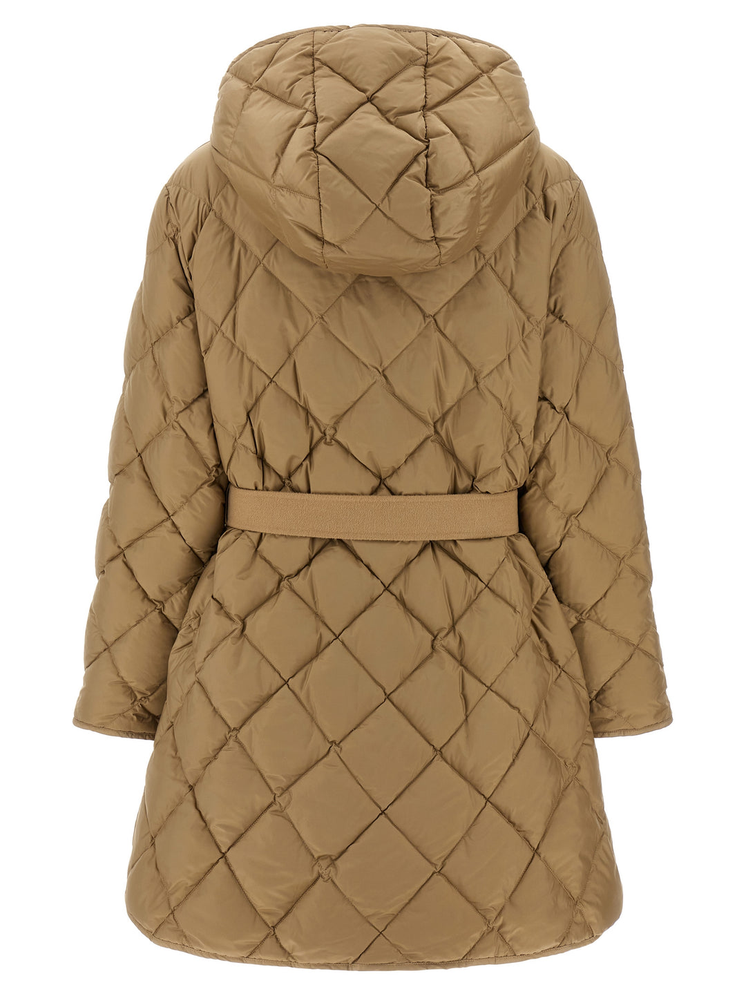 Max Mara Beige Polyester Full-Length Jacket