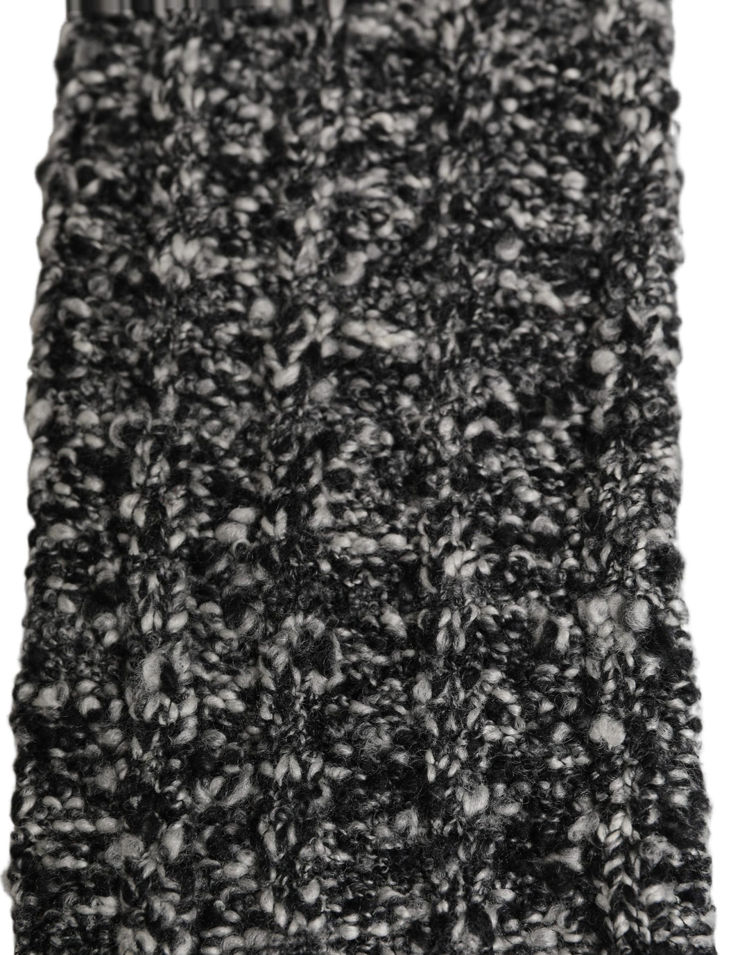 Dolce & Gabbana Sleeves Black Wool Blend Knitted Warmer Arm