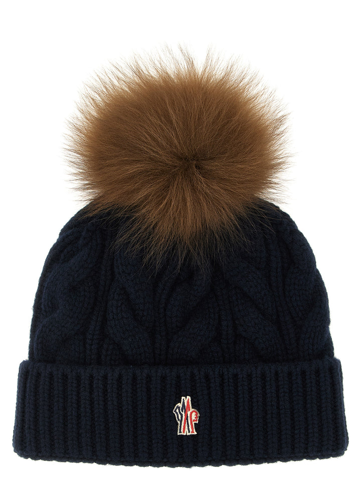 Moncler Grenoble Blue Virgin Wool Beanie