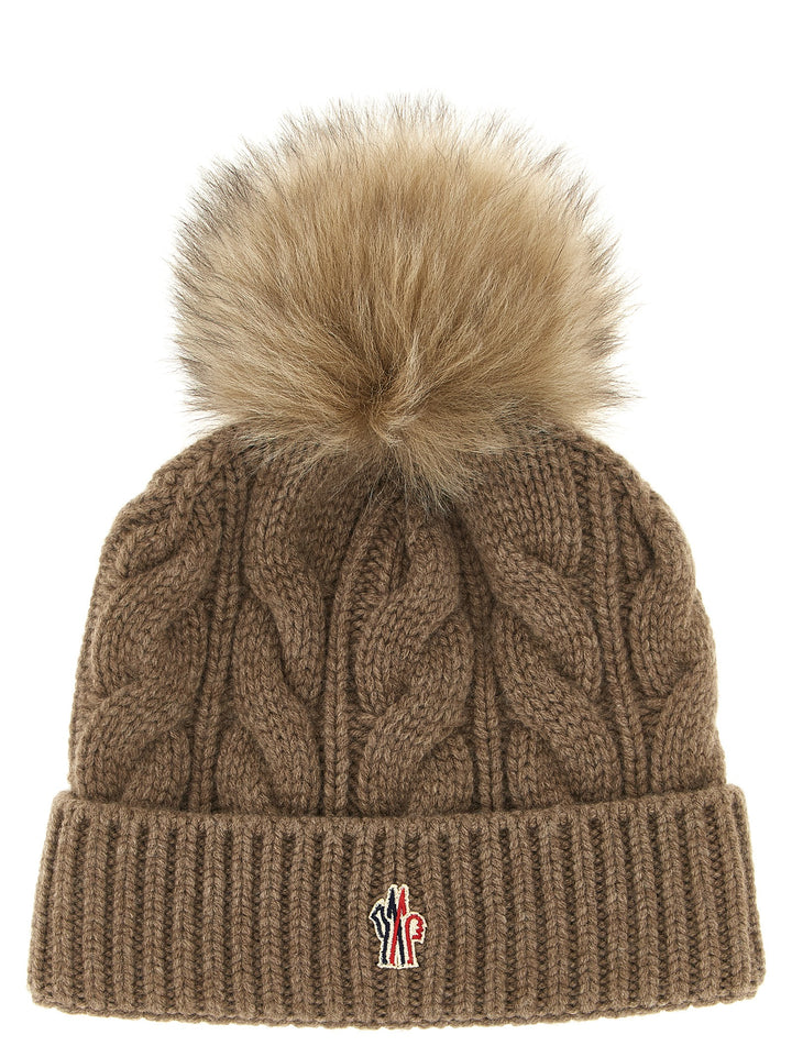 Moncler Grenoble Brown Virgin Wool Beanie