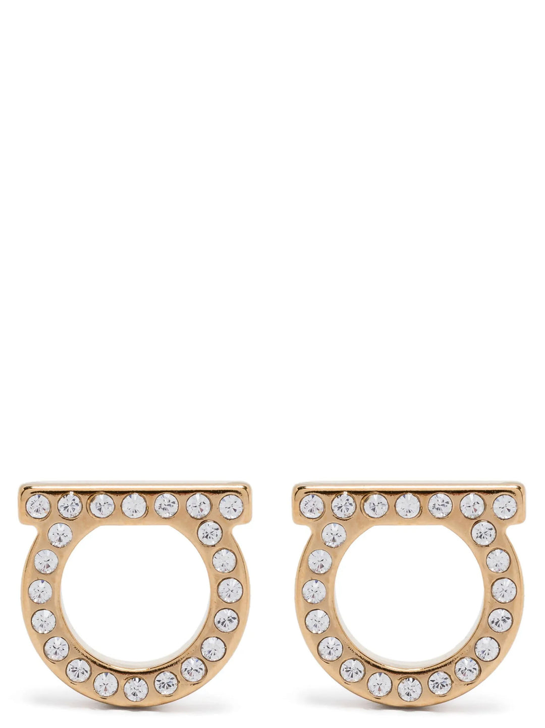 Ferragamo Gold Brass Earrings