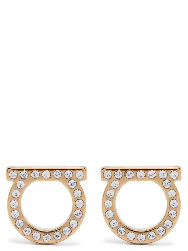 Ferragamo Gold Brass Earrings