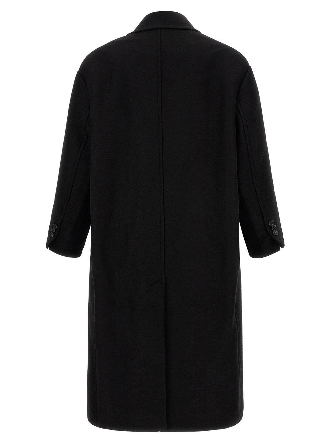 Ami Paris Black Wool Coat