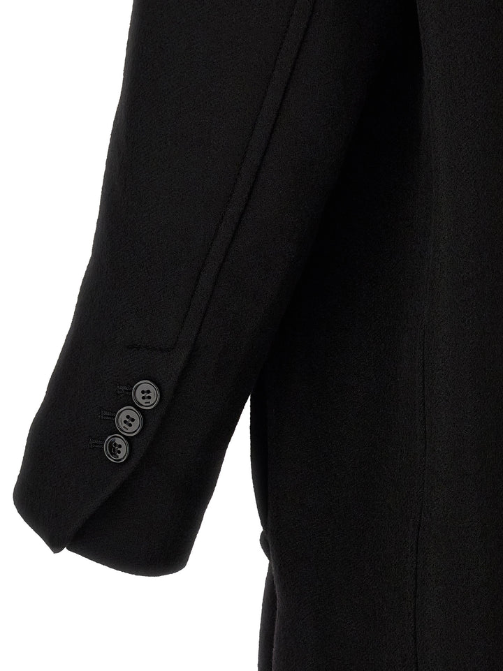 Ami Paris Black Wool Coat