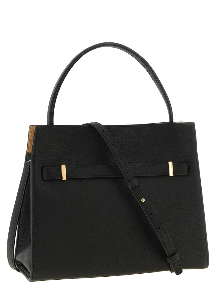 Tory Burch Black Lambskin Crossbody Bag
