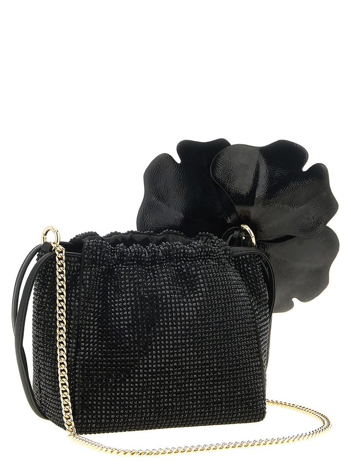 PINKO Black Polyethylene Clutch Bag