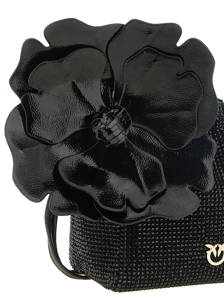 PINKO Black Polyethylene Clutch Bag