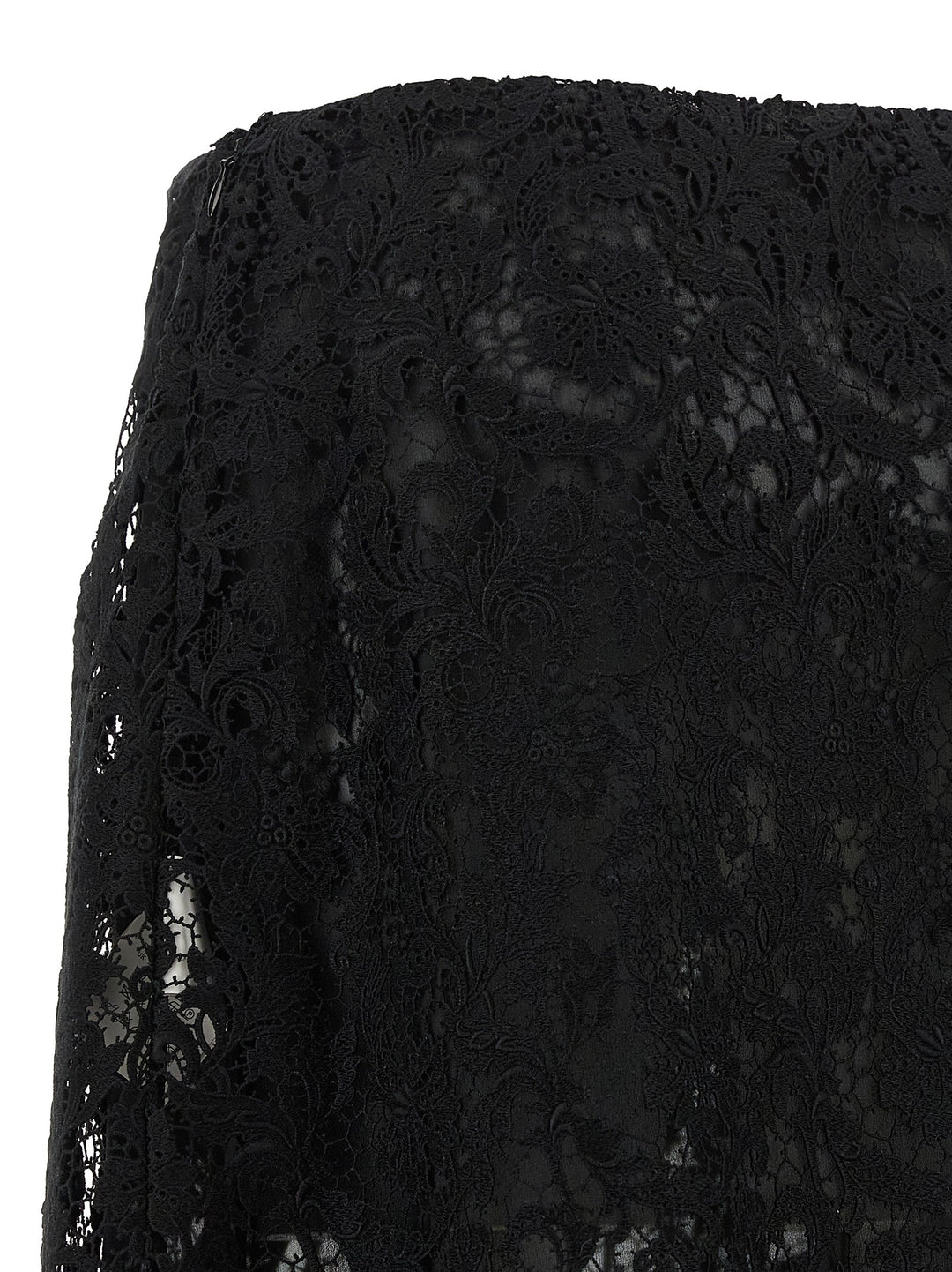 Fendi Black Cotton Midi Skirt