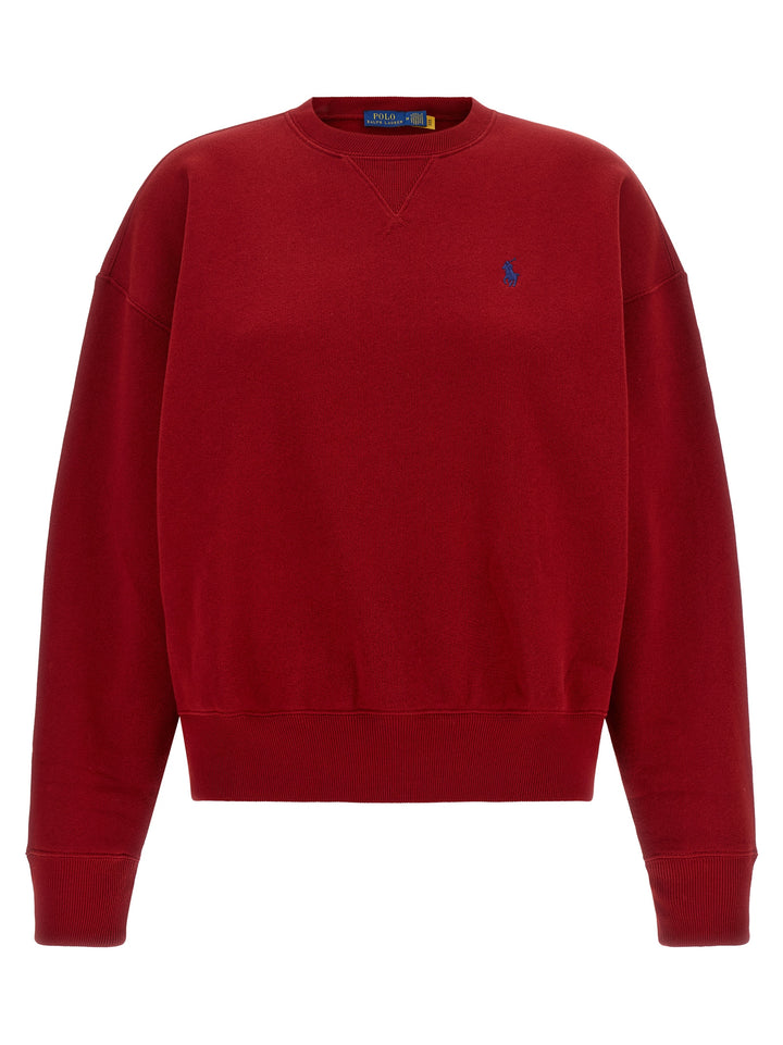 Polo Ralph Lauren Red Cotton Sweatshirt