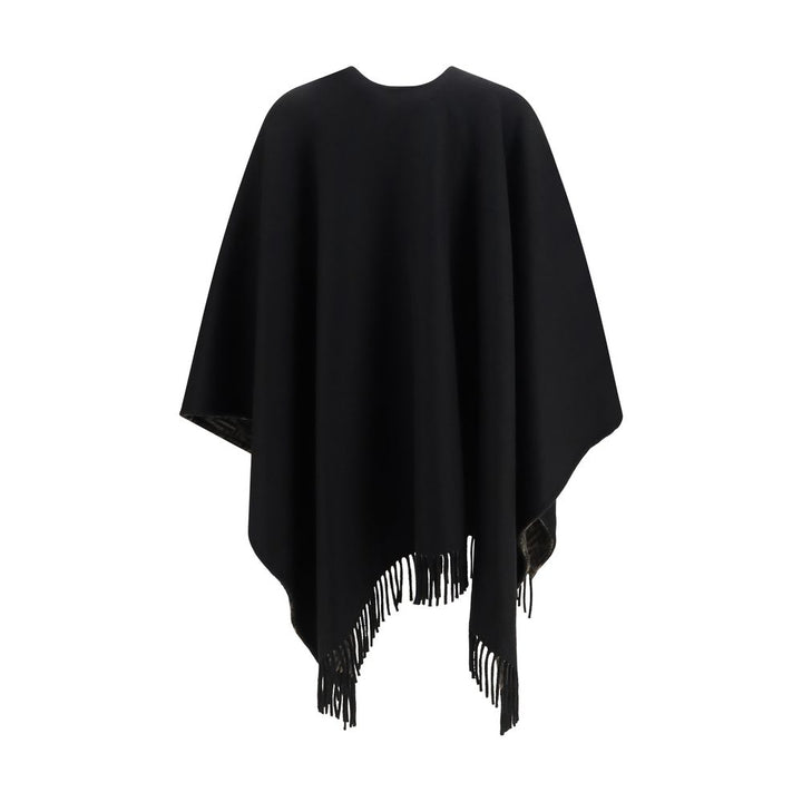 Fendi Black Wool Oves Aries Scarf