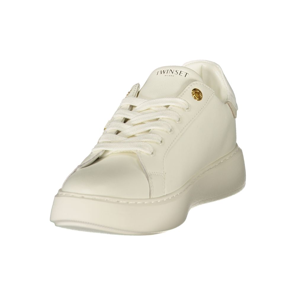 Twinset White Polyurethane Women's Sneaker