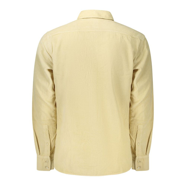 Hugo Boss Beige Cotton Mens Shirt